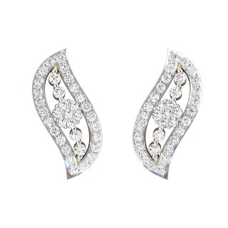 Elisa Round Diamond Stud Earrings