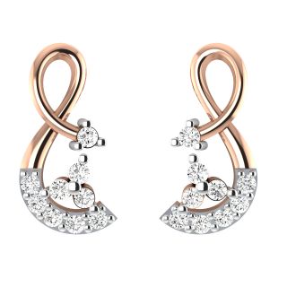 Lucio Round Diamond Stud Earrings