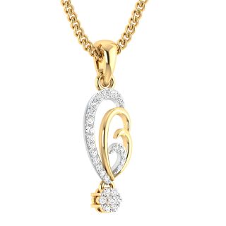 Lilith Round Diamond Office Wear Pendant