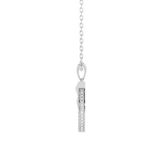 Elegant Arrow Diamond Pendant