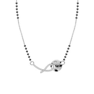 Charm Design Diamond Mangalsutra With Chain