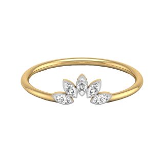 Half Abloom Diamond Ring