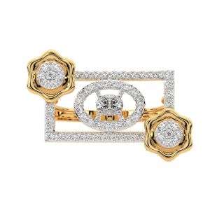 Rectangle Design Diamond Ring