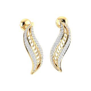 Erika Angel Wings Diamond Stud Earrings