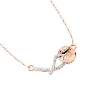 Charm Design Diamond Mini Necklace