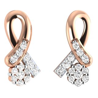 Mark Round Diamond Stud Earrings