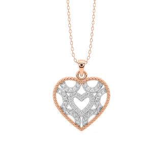 Shape Of Love Diamond Pendant