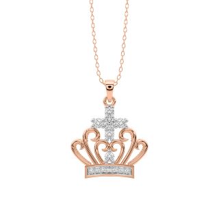 Princess Crown Diamond Pendant