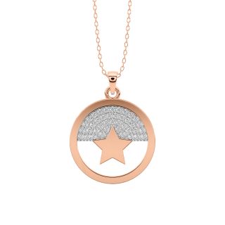 Dazzling Star Diamond Pendant