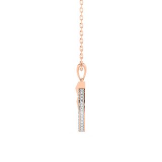 Elegant Arrow Diamond Pendant