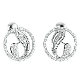 The Erin Round Diamond Stud Earrings