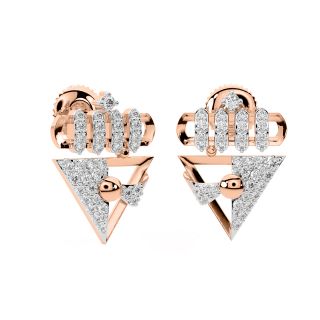 Thom Round Diamond Stud Earrings