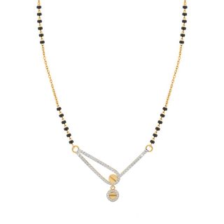 Diamond Mangalsutra Design With Chain