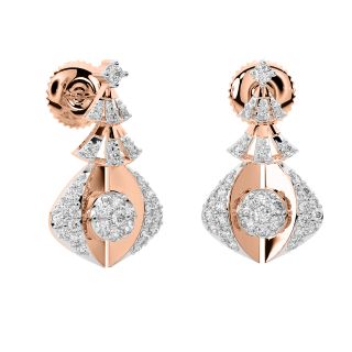 Tommy Round Diamond Stud Earrings