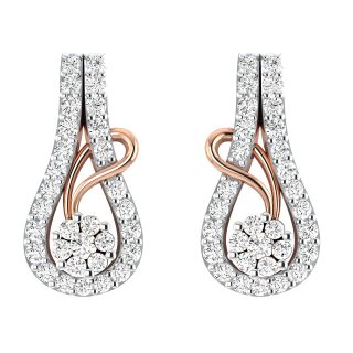 Larry Round Diamond Stud Earrings