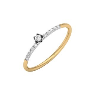 Simple Design Diamond Dainty Ring
