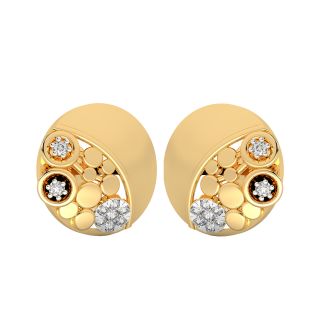 Oval Design Stud Earrings