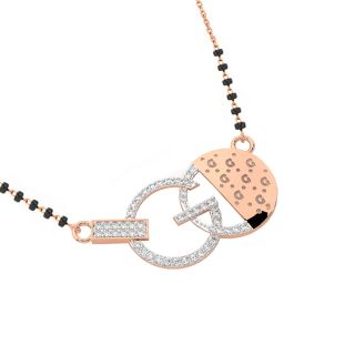 G Design Diamond Mangalsutra With Chain