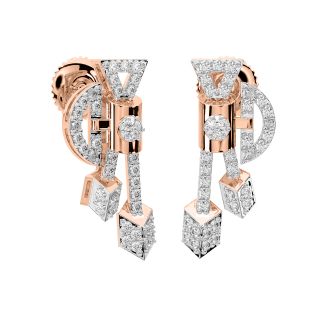 Sharay Round Diamond Stud Earrings