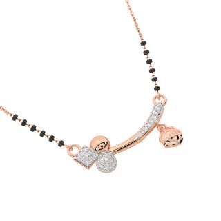 Classic Diamond Mangalsutra With Chain