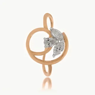 Dewdrop Orbit Diamond Ring