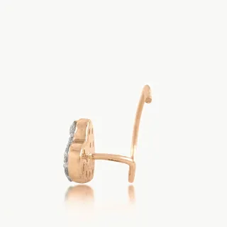 Diamond Heart Nose-pin