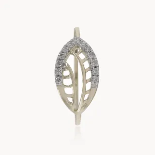 Diamond Leaf Dainty Ring