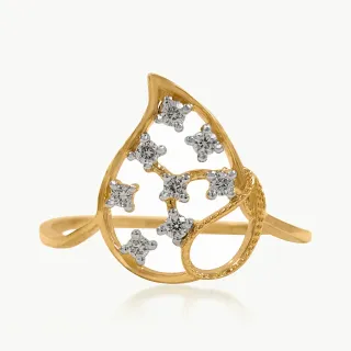 Droplet Duo Diamond Ring