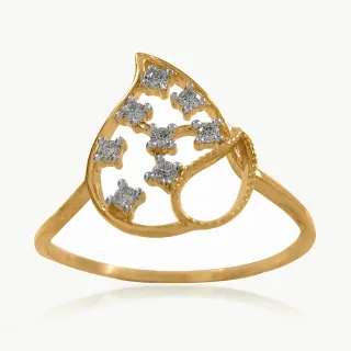 Droplet Duo Diamond Ring