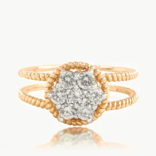 Elegant Round Design Diamond Ring