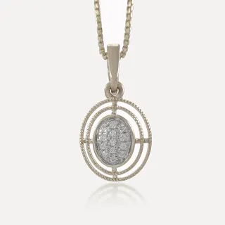 Eternal Halo Diamond Pendant