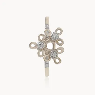 Floral Cluster Diamond Ring