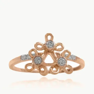 Floral Cluster Diamond Ring
