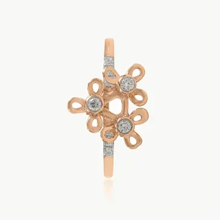 Floral Cluster Diamond Ring