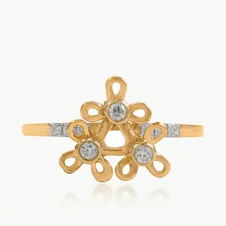 Floral Cluster Diamond Ring