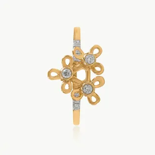Floral Cluster Diamond Ring