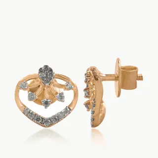 Floral Leave Diamond Studs