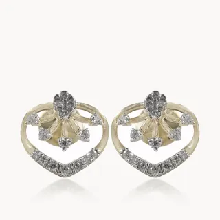 Floral Leave Diamond Studs