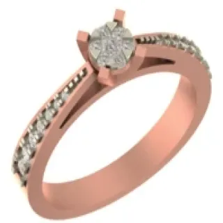 Glided Slide Engagement Ring