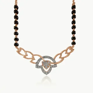 Hearts & Petals Diamond  Mangalsutra