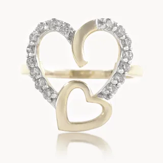Helen Heart Design Diamond Ring
