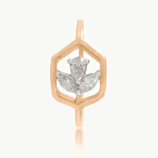 Hexagon Design diamond ring