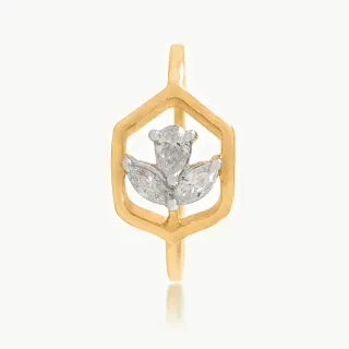 Hexagon Design diamond ring