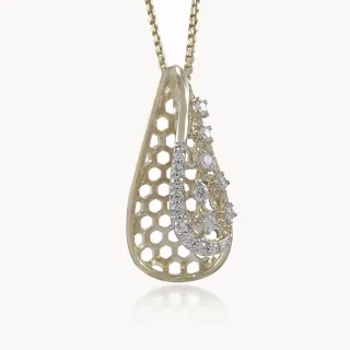 Honeycomb Gleam Diamond Pendant