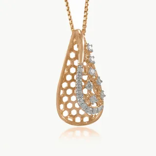 Honeycomb Gleam Diamond Pendant