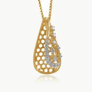 Honeycomb Gleam Diamond Pendant