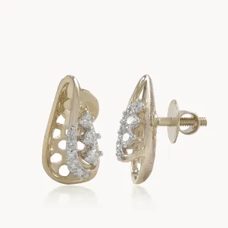 Honeycomb Gleam Diamond Studs