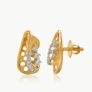 Honeycomb Gleam Diamond Studs