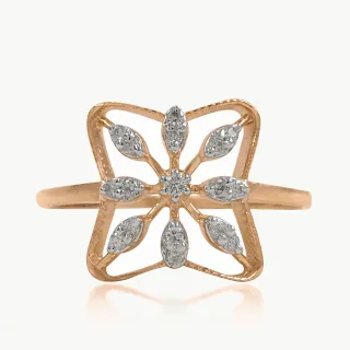 Illusional Marquise Bloom Diamond Ring