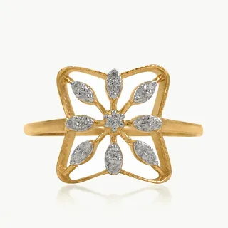 Illusional Marquise Bloom Diamond Ring